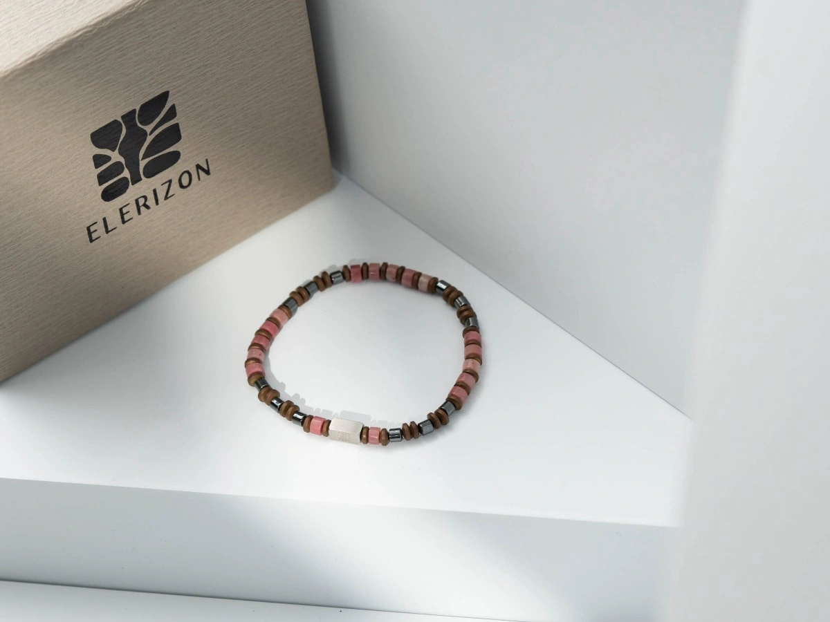 Straight-cut Pink Jasper Bracelet (4-5MM)