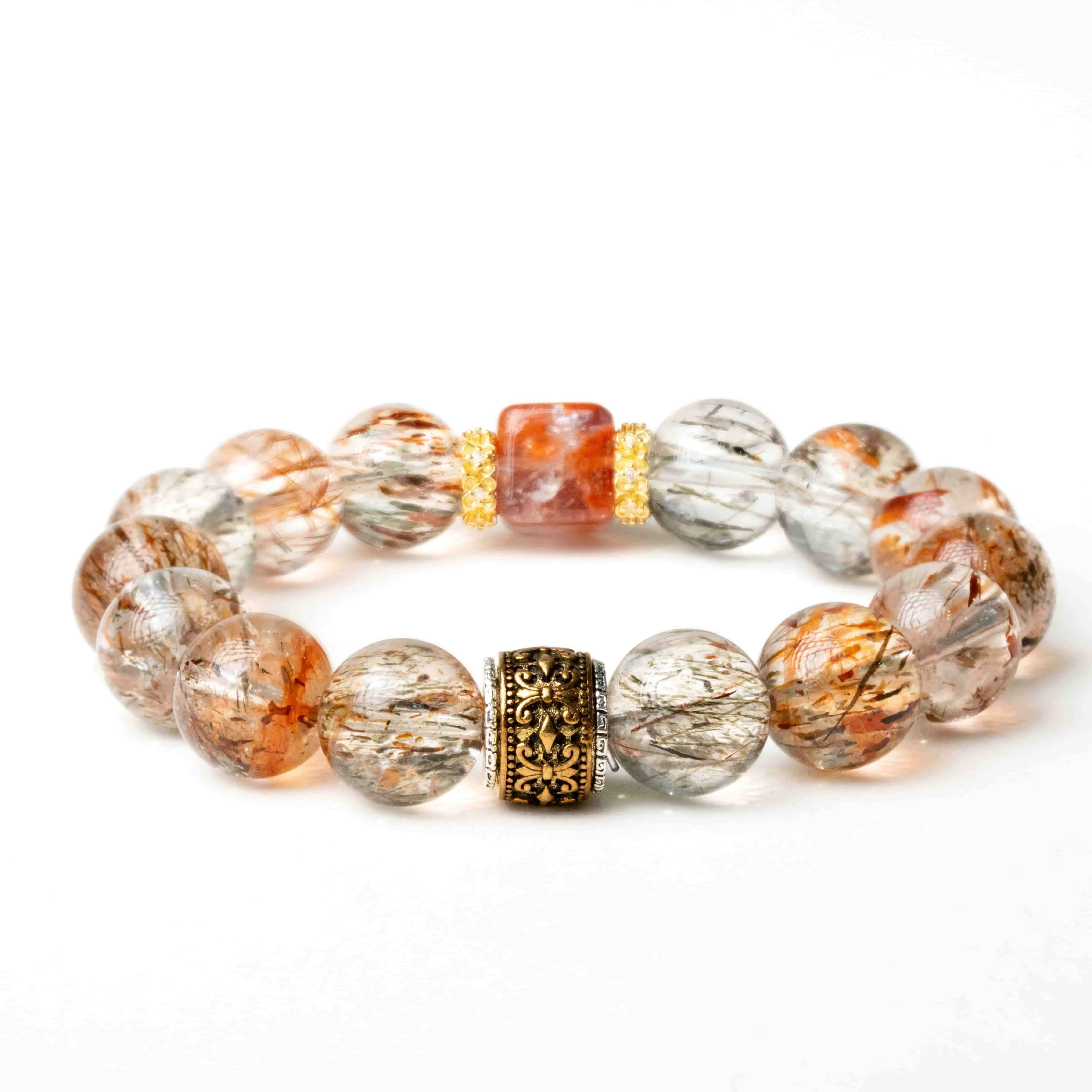 Black Gold Hertatoid Crystal Bracelet