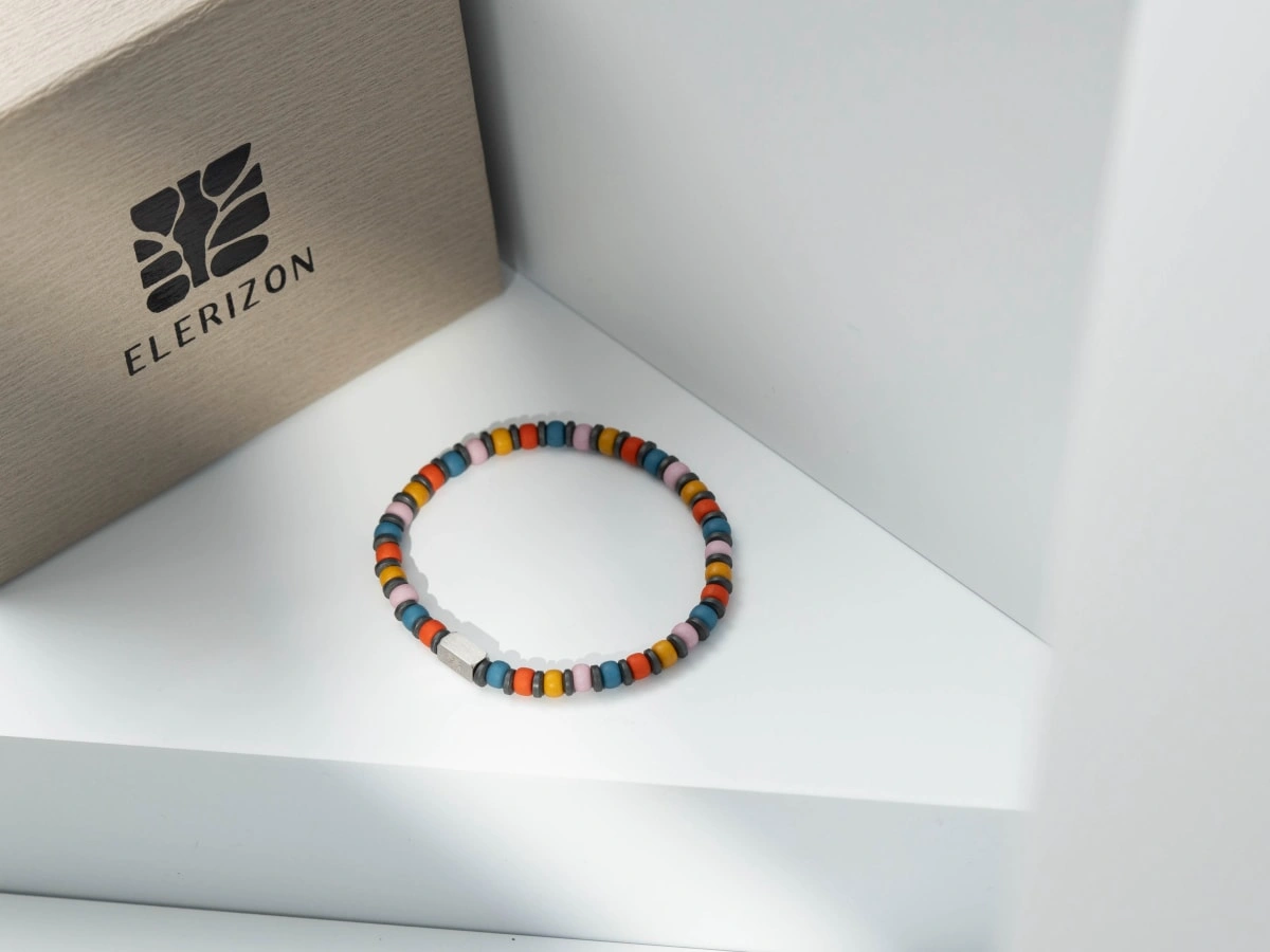 Glazed Seed Beads Bracelet
