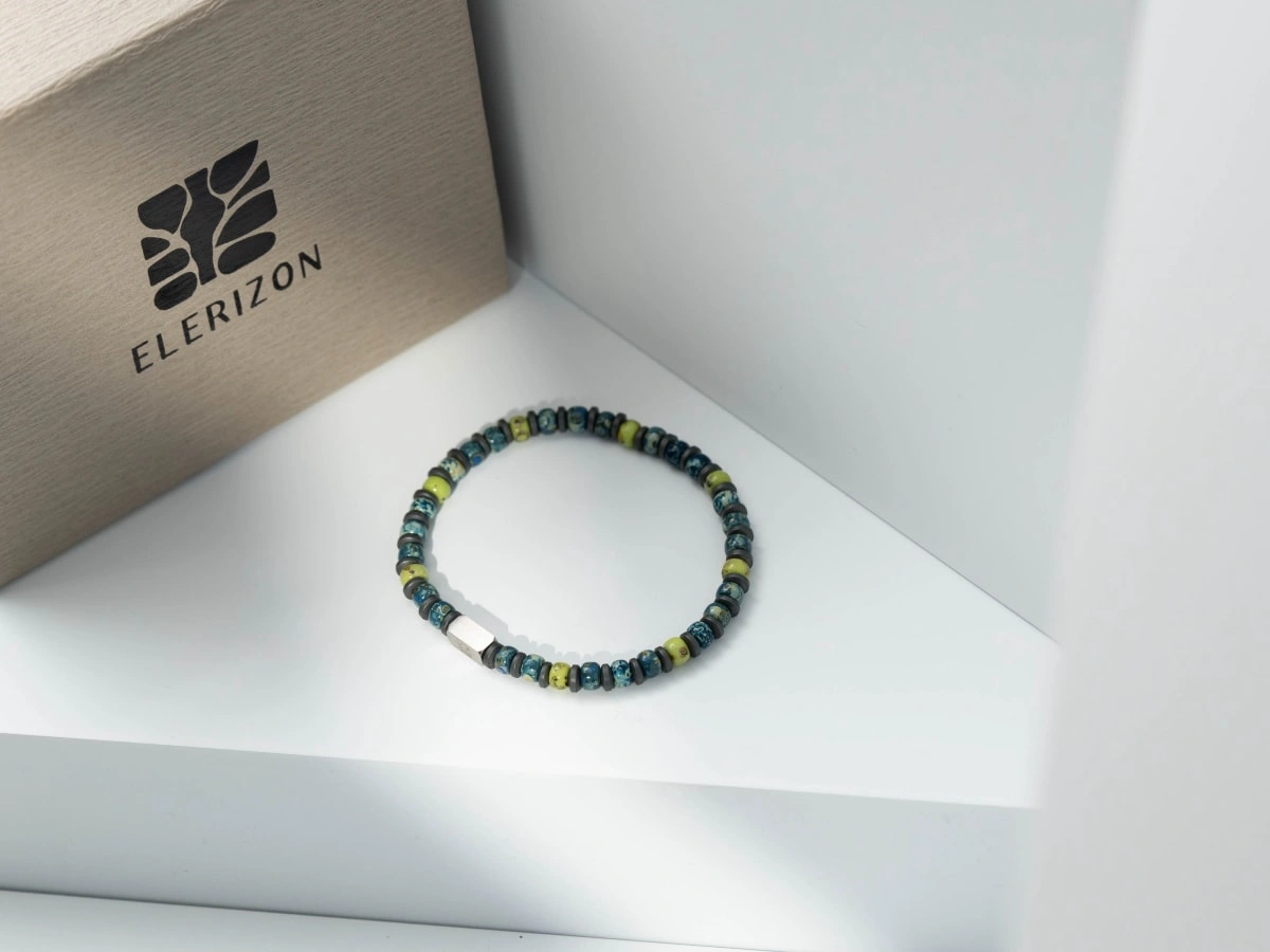 Picasso Glazed Seed Beads Bracelet (4MM)